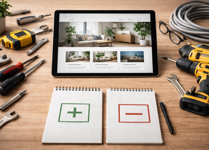 Сайт "с нуля". Плюсы и минусы