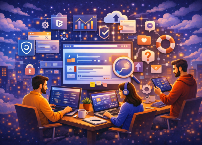 Поддержка сайта компании